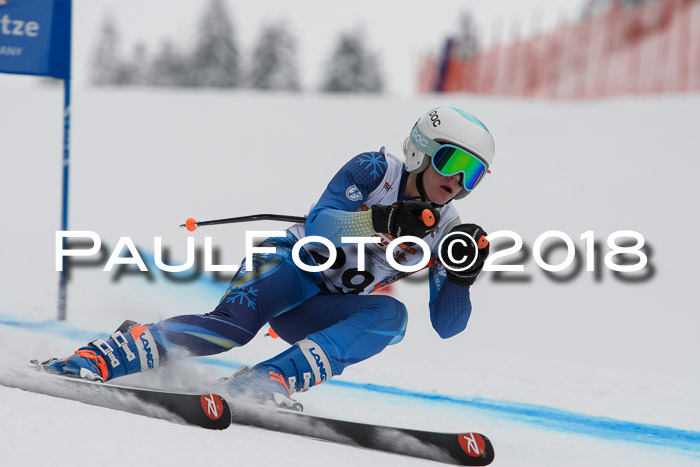 DSV Schülercup Finale Super-G, Dt. Schülermeisterschaft 01.03.2018