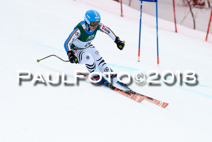 FIS, Int. Dt. Meisterschaft Super-G, NC,  Damen + Herren, 23.03.2018