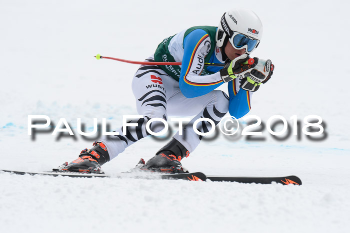 FIS, Int. Dt. Meisterschaft Super-G, NC,  Damen + Herren, 23.03.2018