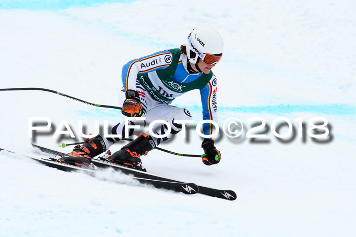 FIS, Int. Dt. Meisterschaft Super-G, NC,  Damen + Herren, 23.03.2018