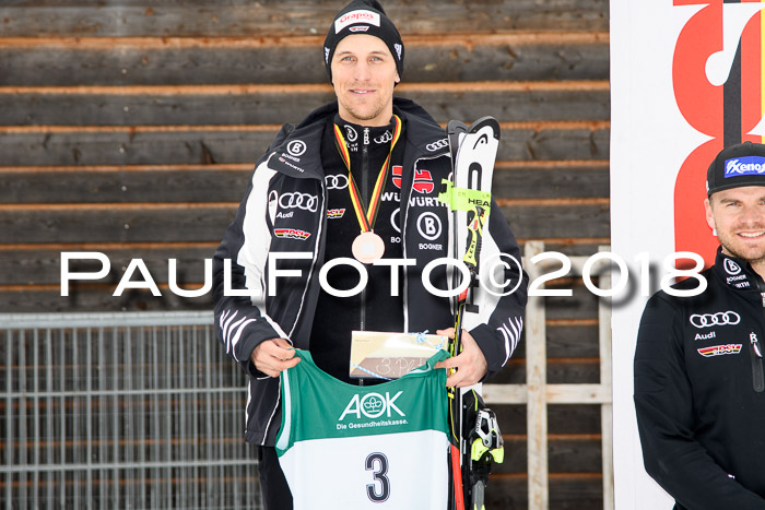 FIS, Int. Dt. Meisterschaft Super-G, NC,  Damen + Herren, 23.03.2018