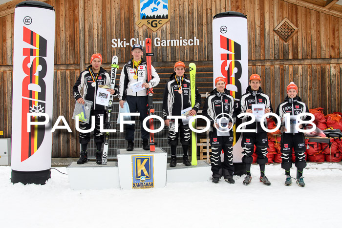 FIS, Int. Dt. Meisterschaft Super-G, NC,  Damen + Herren, 23.03.2018