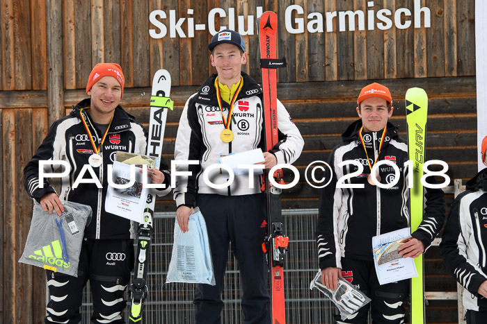 FIS, Int. Dt. Meisterschaft Super-G, NC,  Damen + Herren, 23.03.2018