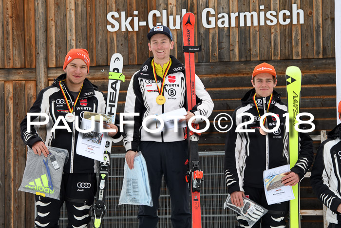 FIS, Int. Dt. Meisterschaft Super-G, NC,  Damen + Herren, 23.03.2018