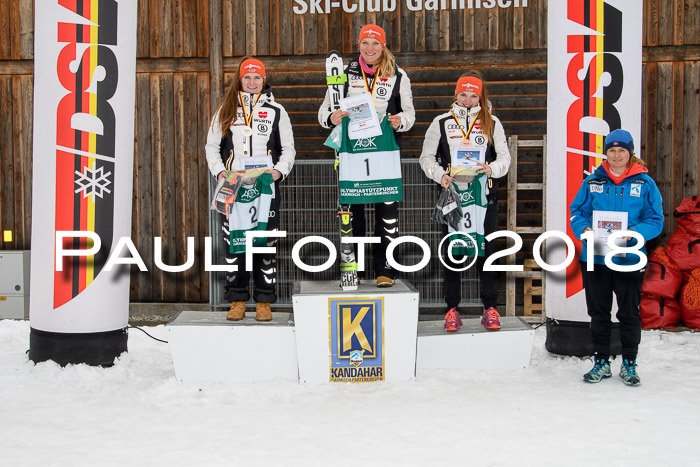 FIS, Int. Dt. Meisterschaft Super-G, NC,  Damen + Herren, 23.03.2018