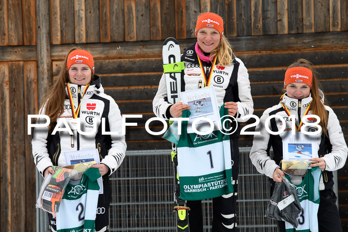 FIS, Int. Dt. Meisterschaft Super-G, NC,  Damen + Herren, 23.03.2018