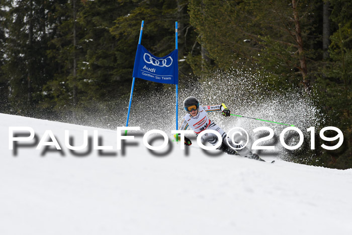 Dt. Schülercup Finale U16 Riesenslalom 08.03.2019