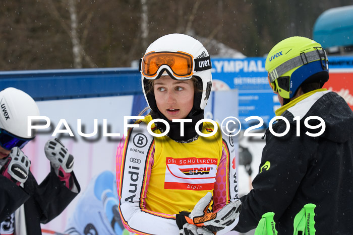 Dt. Schülercup U16 Finale, Parallelslalom, 10.03.2019, Siegerehrungen DSC Gesamt