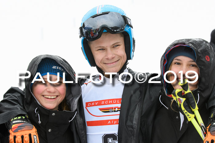 Dt. Schülercup U16 Finale, Parallelslalom, 10.03.2019, Siegerehrungen DSC Gesamt