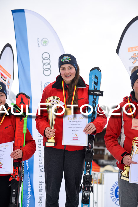 Dt. Schülercup U16 Finale, Parallelslalom, 10.03.2019, Siegerehrungen DSC Gesamt