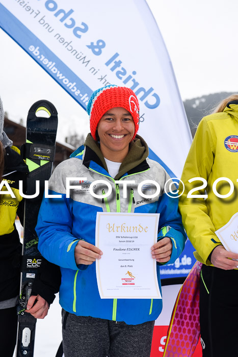 Dt. Schülercup U16 Finale, Parallelslalom, 10.03.2019, Siegerehrungen DSC Gesamt