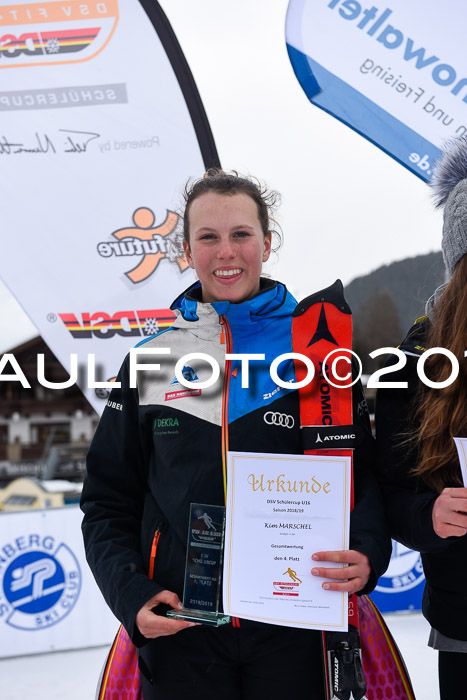 Dt. Schülercup U16 Finale, Parallelslalom, 10.03.2019, Siegerehrungen DSC Gesamt