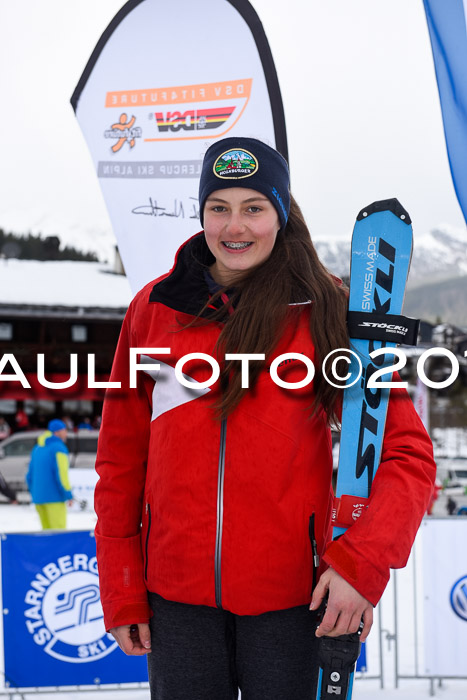 Dt. Schülercup U16 Finale, Parallelslalom, 10.03.2019, Siegerehrungen DSC Gesamt