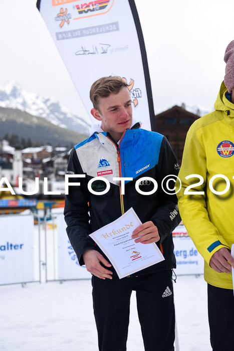 Dt. Schülercup U16 Finale, Parallelslalom, 10.03.2019, Siegerehrungen DSC Gesamt