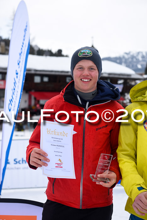 Dt. Schülercup U16 Finale, Parallelslalom, 10.03.2019, Siegerehrungen DSC Gesamt