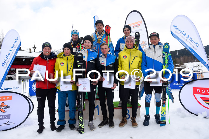 Dt. Schülercup U16 Finale, Parallelslalom, 10.03.2019, Siegerehrungen DSC Gesamt