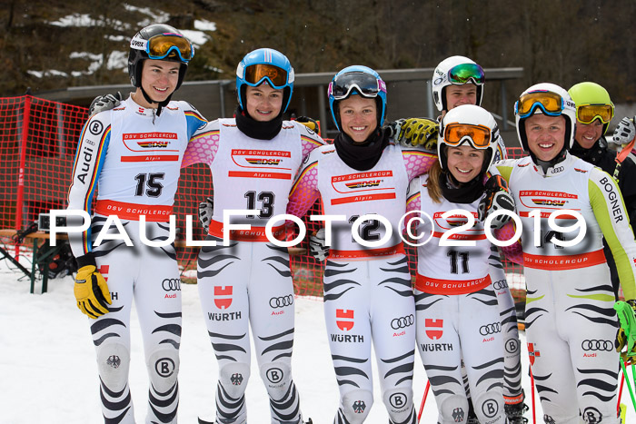 Dt. Schülermeisterschaft Team PSL + Siegehrehrungen SL, SG, Team, 18.03.2019