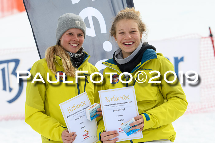 Dt. Schülermeisterschaft Team PSL + Siegehrehrungen SL, SG, Team, 18.03.2019