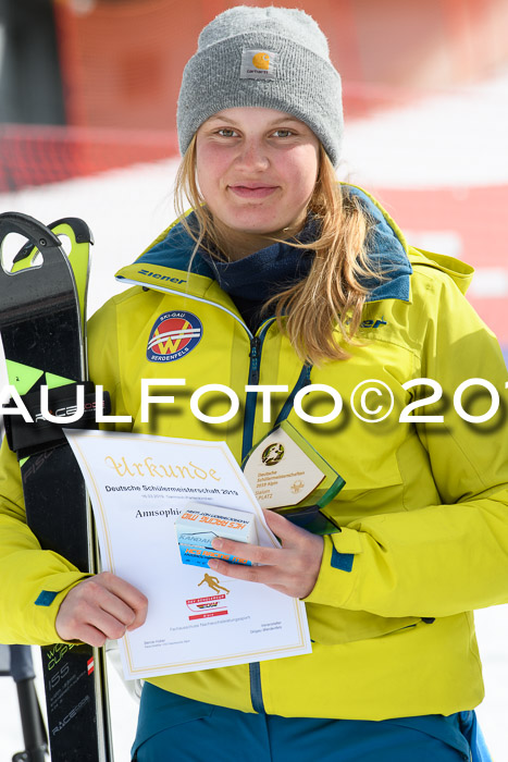 Dt. Schülermeisterschaft Team PSL + Siegehrehrungen SL, SG, Team, 18.03.2019