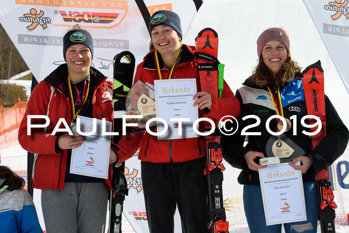 Dt. Schülermeisterschaft Team PSL + Siegehrehrungen SL, SG, Team, 18.03.2019