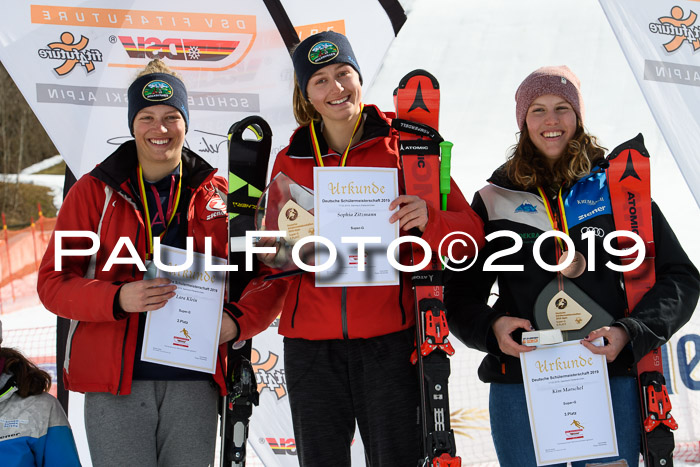 Dt. Schülermeisterschaft Team PSL + Siegehrehrungen SL, SG, Team, 18.03.2019