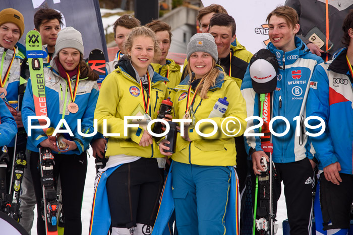 Dt. Schülermeisterschaft Team PSL + Siegehrehrungen SL, SG, Team, 18.03.2019