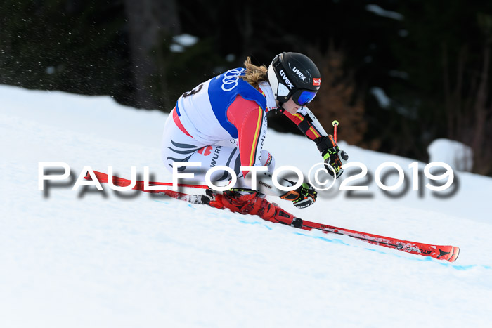 FIS Riesenslalom, ATA; Bay. Meisterschaft, Damen + Herren, 24.01.2020