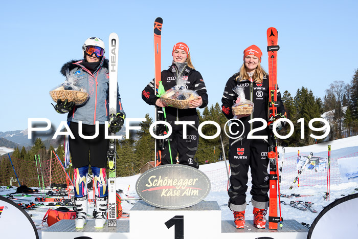 FIS Riesenslalom, ATA; Bay. Meisterschaft, Damen + Herren, 24.01.2020