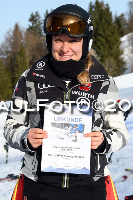 FIS Riesenslalom, ATA; Bay. Meisterschaft, Damen + Herren, 24.01.2020