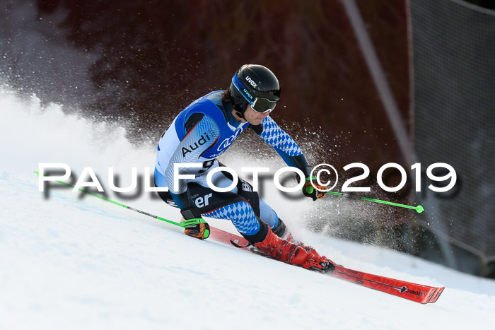 FIS Riesenslalom, ATA; Bay. Meisterschaft, Damen + Herren, 24.01.2020