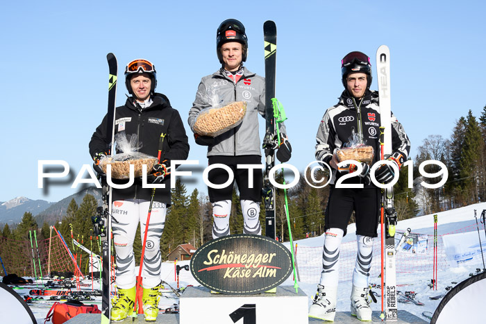 FIS Riesenslalom, ATA; Bay. Meisterschaft, Damen + Herren, 24.01.2020