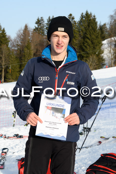 FIS Riesenslalom, ATA; Bay. Meisterschaft, Damen + Herren, 24.01.2020