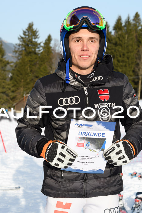 FIS Riesenslalom, ATA; Bay. Meisterschaft, Damen + Herren, 24.01.2020