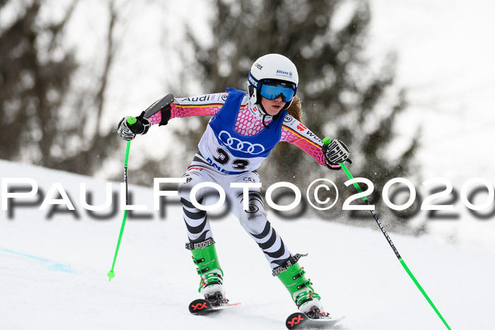 Bayerische Schülermeisterschaft Alpin Riesenslalom 25.01.2020