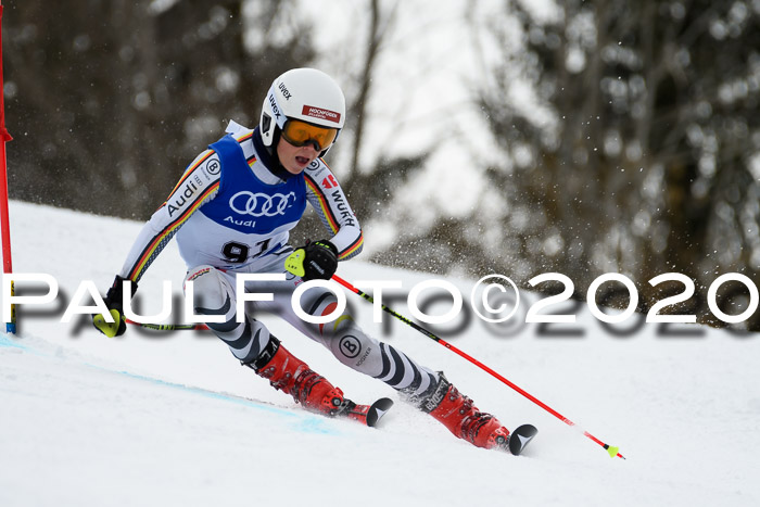 Bayerische Schülermeisterschaft Alpin Riesenslalom 25.01.2020