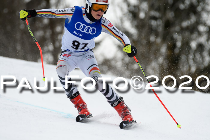 Bayerische Schülermeisterschaft Alpin Riesenslalom 25.01.2020