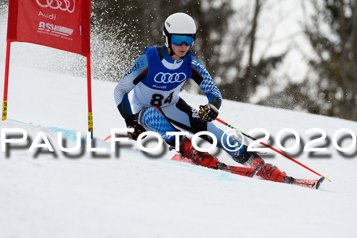 Bayerische Schülermeisterschaft Alpin Riesenslalom 25.01.2020