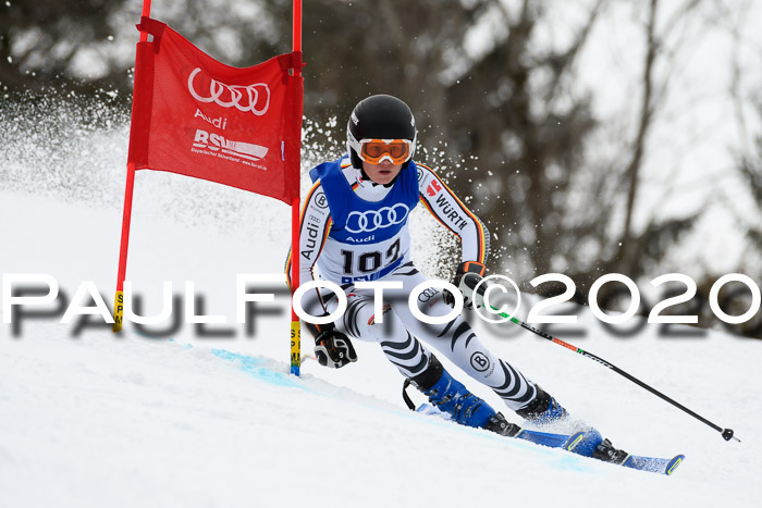 Bayerische Schülermeisterschaft Alpin Riesenslalom 25.01.2020