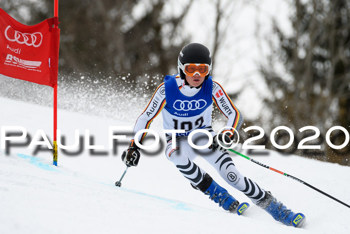 Bayerische Schülermeisterschaft Alpin Riesenslalom 25.01.2020