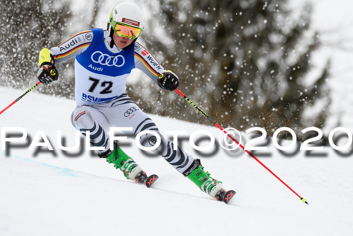 Bayerische Schülermeisterschaft Alpin Riesenslalom 25.01.2020