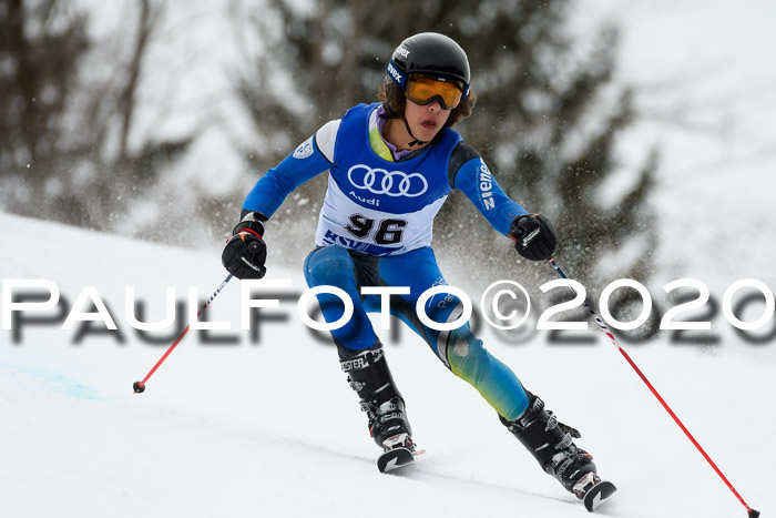 Bayerische Schülermeisterschaft Alpin Riesenslalom 25.01.2020