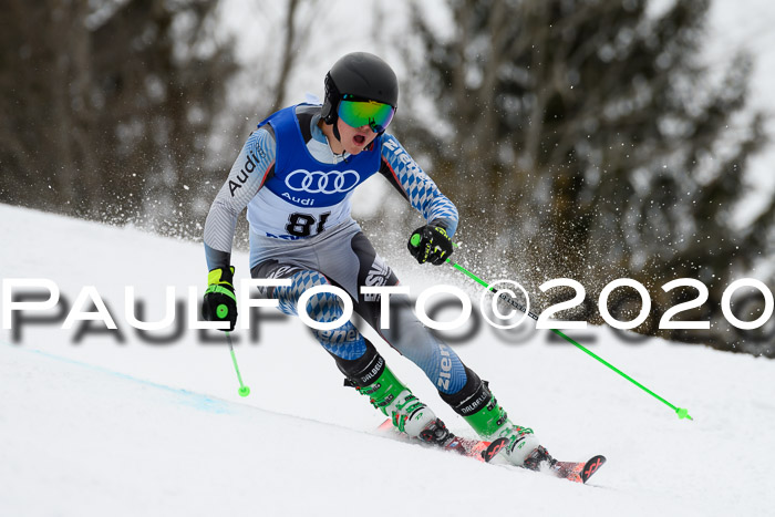 Bayerische Schülermeisterschaft Alpin Riesenslalom 25.01.2020