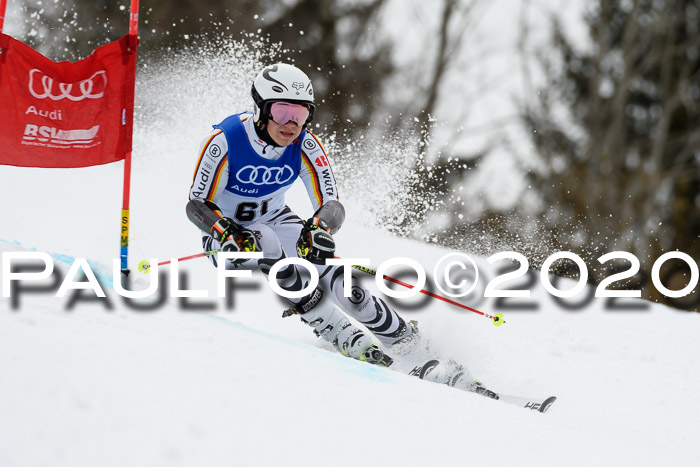 Bayerische Schülermeisterschaft Alpin Riesenslalom 25.01.2020