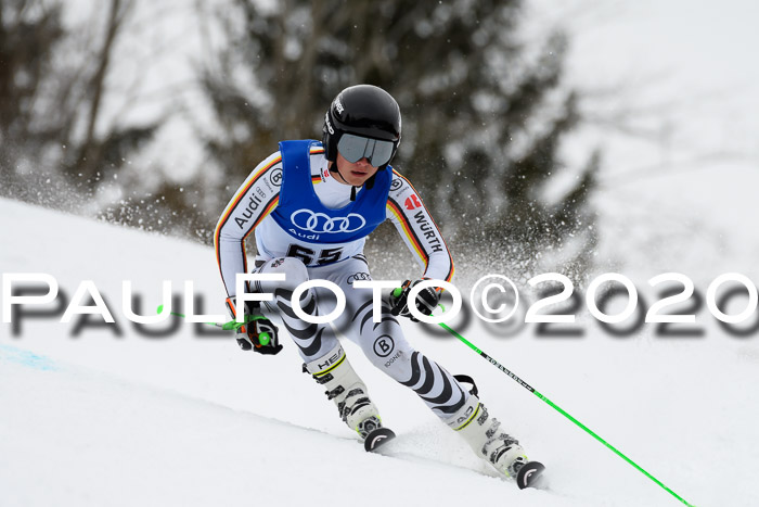 Bayerische Schülermeisterschaft Alpin Riesenslalom 25.01.2020