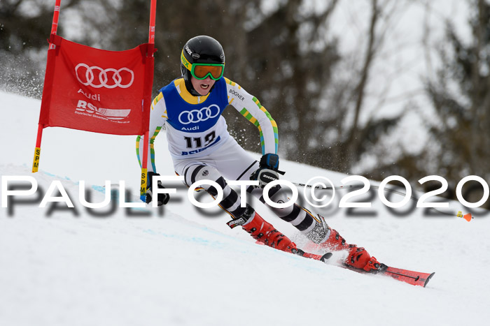 Bayerische Schülermeisterschaft Alpin Riesenslalom 25.01.2020