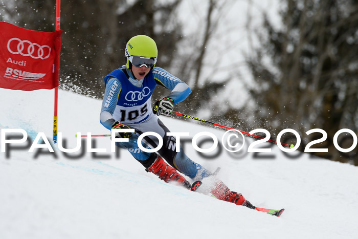 Bayerische Schülermeisterschaft Alpin Riesenslalom 25.01.2020