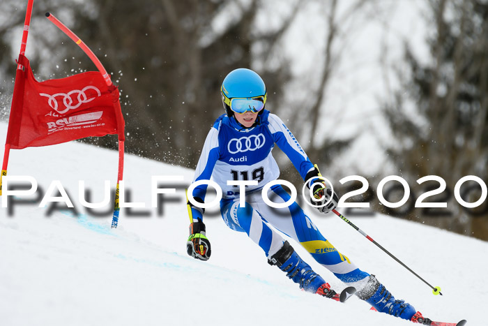 Bayerische Schülermeisterschaft Alpin Riesenslalom 25.01.2020