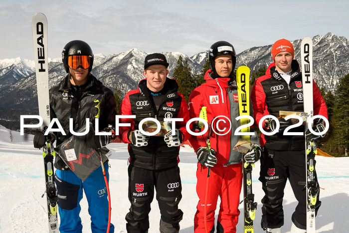 FIS Super-G, Damen + Herren, Rennen 1 + 2, 13.02.2020