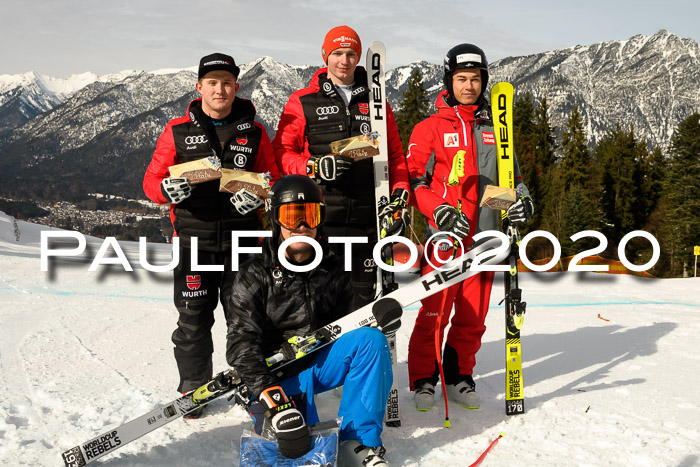 FIS Super-G, Damen + Herren, Rennen 1 + 2, 13.02.2020