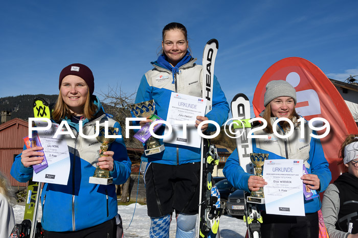 Münchner Schülermeisterschaft Riesenslalom 22.02.2020